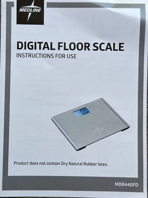 Medline Digital Floor Scale- 440 Lb Capacity -MDR440FD - Image 1 of 4