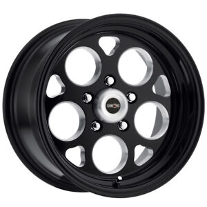 Vision 561 Sport Mag 15x10 5x4.5" +0mm Black/Milled Wheel Rim 15" Inch