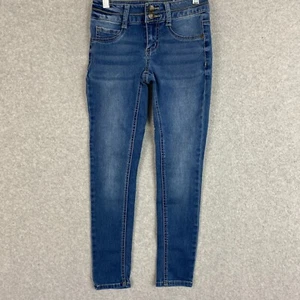 Mudd Jeans Youth Girls 10 Blue Jegging Mid Rise Stretch Med Wash Denim - Picture 1 of 14