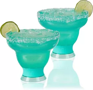 HOST FREEZE Margarita Cocktail Glasses, Frozen Cup Double Wall Plastic Margarita - Picture 1 of 6