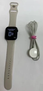 Apple Watch SE 44mm Gold Aluminum Case with Pink Sand Sport Band - Regular (GPS) - Picture 1 of 6