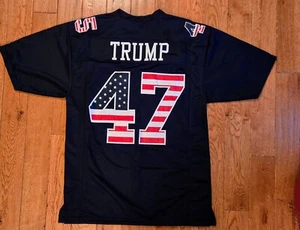 Donald Trump Custom Sewn Football USA Jersey M L XL 2XL - Picture 1 of 2