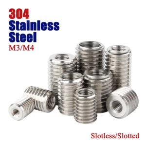 M3-M4 Sleeve Thread Adapters 304 Stainless Steel Threaded Inserts Reducing Nuts - Picture 1 of 80