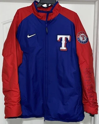 Nike Texas Rangers Team Issued MLB Authentic Collection Dugout Jacket Men's XL - Image 1 of 4
