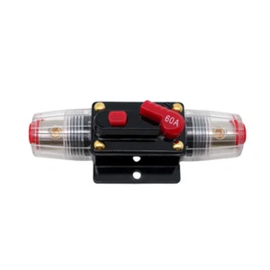 60AMP Circuit Breaker Switch Inverter Reset Fuses For Car Audio RV Stereo - Picture 1 of 10