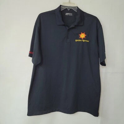 Nike Golf Polo Shirt Mens XXL/2XL Black Fit Dry Golden Retreat Cell Block 36 - Image 1 of 4