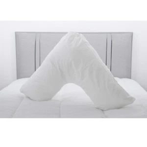Orthopaedic Duck Feather V Shape Nursing Pregnancy Pillow Neck Support Cushions - Picture 1 of 14