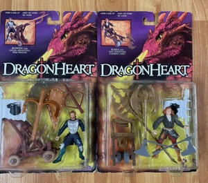 1995 Dragon Heart Action Figures Bowen Kara Kenner Vintage Toy Lot Of Two 90s - Picture 1 of 7