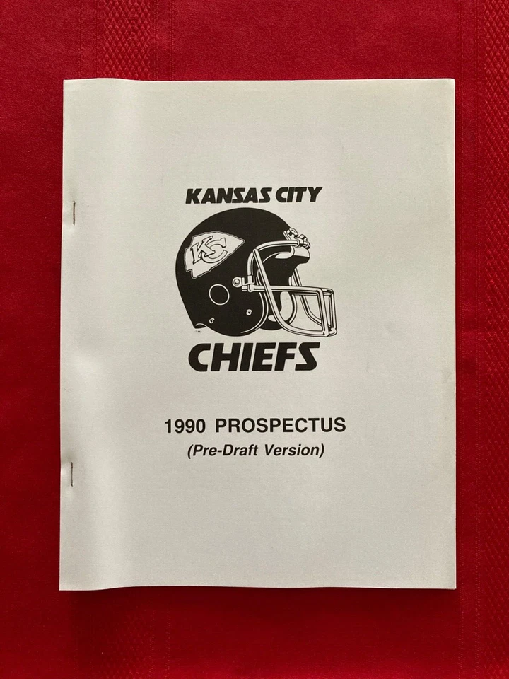 1990 NFL Kansas City Chiefs Prospectus guide / DeBerg / Lewis / Thomas - Image 1 of 1