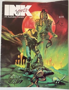 INKSPOTS. NUMBER 3. ALL AUSTRALIAN COMICS. RARE MARCH 1983 MAGAZINE. - Picture 1 of 8