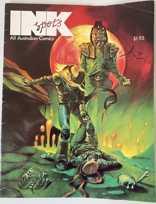 INKSPOTS. NUMBER 3. ALL AUSTRALIAN COMICS. RARE MARCH 1983 MAGAZINE. - Image 1 of 4