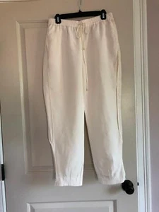 Neu ohne Etikett Diane von Furstenberg DVF weiße Jogginghose zum Überziehen Größe 6 - Bild 1 von 7