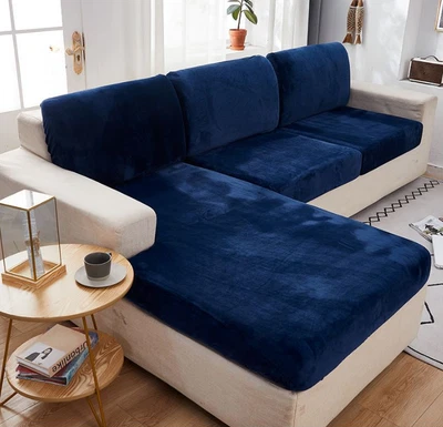 Funda protectora elástica para muebles de terciopelo Foto 1 de 4