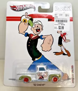 Hot Wheels Popeye Cartoon White 52' Chevy Truck 2012 NOS NEW SEALED - Picture 1 of 7