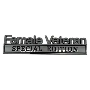 Female Veteran Edition Auto Truck SUV Car Emblem for Fenders, Trunk, Tailgate - Bild 1 von 3