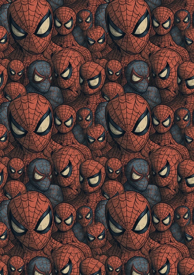 SPIDERMAN Birthday Gift Wrap - Spiderman Wrapping Paper - Marvel Gift Wrap - D5 - Image 1 of 1