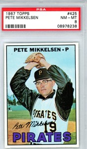 1967 Topps #425 Pete Mikkelsen NM-MT 8 PSA