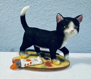 Lenox Picatso Katze Gemälde Figur #829876 American By Design Lenox EUC 4" - Bild 1 von 7