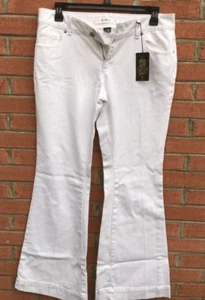 NWT JCP Mixit Womens Signature Denim Flare Leg Jeans Size 12/34 - Picture 1 of 4
