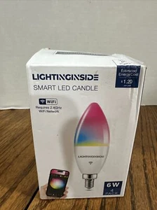 Smart Candelabra LED Bulbs, 60 Watt Equivalent, 6W 500lm, E12 LED Bulbs Work ... - Picture 1 of 6