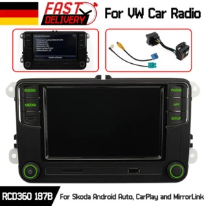 NONAME RCD360 PRO 187B Grün Licht CarPlay Android Auto Radio Für PQ VW SKODA DE - Bild 1 von 10
