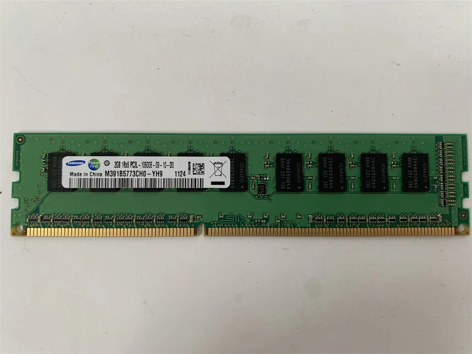 Samsung 2GB 1Rx8 PC3L-10600E DDR3L DIMM RAM Server Memory - Image 1 of 1