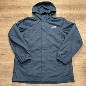 The North Face Jacket Boys Large Blue Zip Windbreaker Dryvent Ripstop Waterproof - Picture 1 of 13