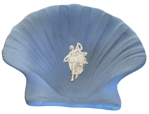 Plato Wedgwood Jaspe Azul Blanco Concha Argonauta Sociedad de Coleccionistas Vieira 6" - Imagen 1 de 4