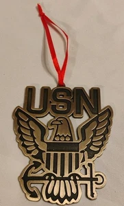 Navy Christmas Ornament - Picture 1 of 2