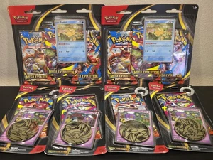 6 Stück - Pokemon Mega Evolution Pack Blister mit Psyduck, Drifloon, Drifblim - Bild 1 von 5