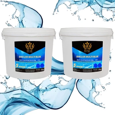 HAF® Pool Chlor Multitabs 5in1 Blau 200g 10 kg Multi Chlortabletten mit 5 Phasen - Bild 1 von 4