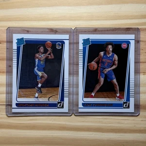 2021 Donruss Jonathan Kuminga & Cade Cunningham - Rated Rookie LOT  - Picture 1 of 2