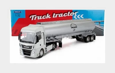 WELLY WE32652W MAN - TGX 18.440 XXL TANKER TRUCK 2019 - WHITE SILVER - 1/32 - Immagine 1 di 2