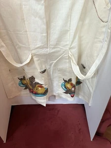 Vintage/ 1930/50’s/Cotton /Full Apron /Handmade/fruit Appliqué/ - Picture 1 of 14