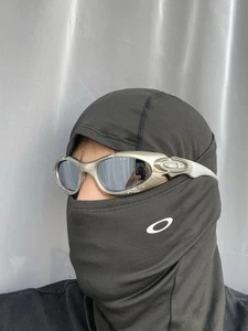 Vintage 90s Oakley Plate black silver Glasses Outdoor Polarized Y2K GorpCore - Picture 1 of 16