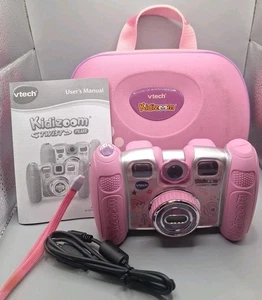 Vtech Kidizoom Twist Digital Camera, Case And Lead Lovely Condition. Pink - Picture 1 of 14