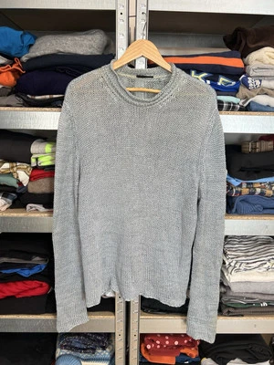 Suéter de punto abierto de ganchillo Crazy Vintage para hombre Valentino talla M Y2K Pullover Foto 1 de 4