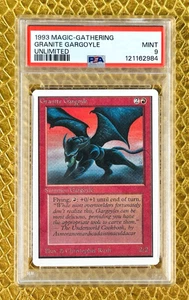 1993 MTG Magic the Gathering Unlimited Granite Gargoyle - PSA 9 MINT - Picture 1 of 2