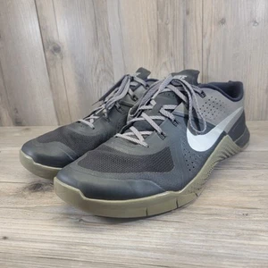 Nike Mens Metcon 1 Flywire Black Gray 704688-002 Cross Training Shoes US Size 14 - Picture 1 of 17