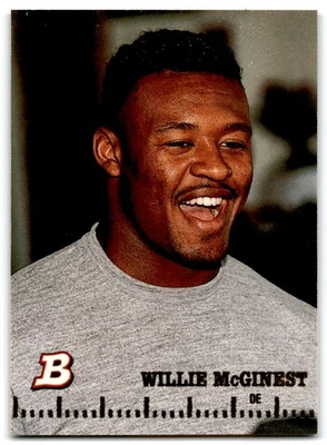 1994 Bowman Willie McGinest Rookie New England Patriots #4 - Image 1 of 2