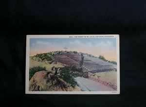 Vtg Postcard -San Diego - Summit of Mt. Helix - not posted - Picture 1 of 2