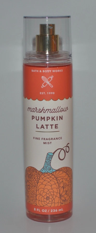 1 件全新沐浴和身体工作 MARSHMALLOW PUMPKIN LATTE FRAGRANCE MIST 身体喷雾 8 盎司 — 第 1/4 张图片
