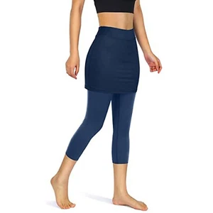 Skirted Legging for Women, Yoga Legging with Skirts &Women Tennis Leggin - Picture 1 of 27