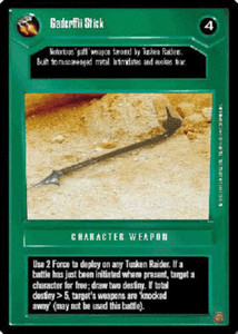 Gaderffii Stick x4  Star Wars CCG Premiere NM swccg