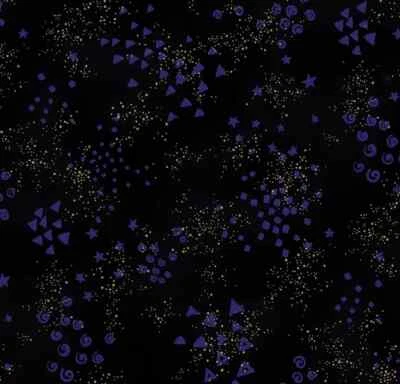 Laurel Burch Basics Glitter Black Gold  Y0808-3 Metallic Fabric By FQ - 1/4 YD - Image 1 of 4