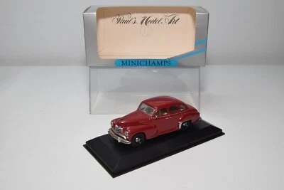 B27 1:43 MINICHAMPS 430 043300 OPEL KAPITAN 1951 - 53 ROSSO SCURO MARRONE NUO... - Immagine 1 di 4