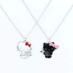 Lovely Cute Cartoon Hello Kitty Pendant Necklace Girl's Fashion Jewelry Gift - Picture 1 of 16