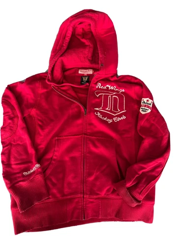 Vintage Mitchell and Ness Detroit Red Wings Sweater sweatshirt Cover