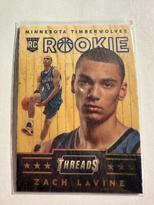 K90,252 - 2014-15 Panini Threads #335 Zach LaVine WOOD RC