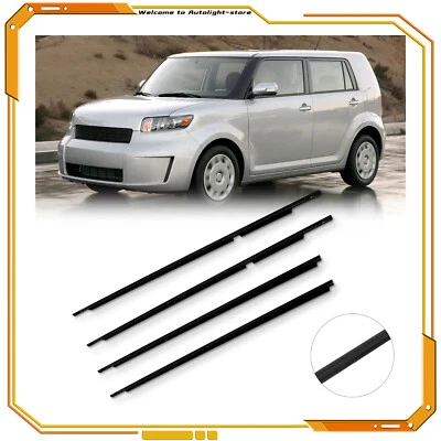 4x Fits 08-2015 Scion xB Base Wagon Window Door Seal Belt Moulding Weatherstrip - Image 1 of 4